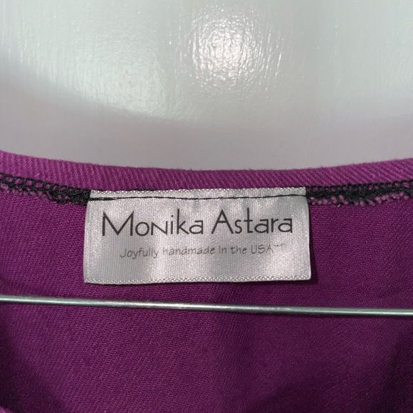 NWOT Monika Astara Tunic Top Purple Size Small $249 Designer Couture Asian Core - Picture 5 of 14